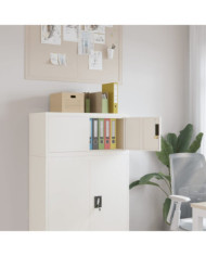 Classeur blanc 90x40x40 cm acier | Mobilier & Déco