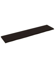 Étagère murale marron foncé bois chêne massif traité | Mobilier & Déco
