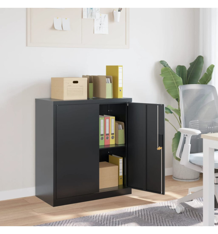 Classeur anthracite 79x40x90 cm acier | Mobilier & Déco