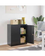 Classeur anthracite 79x40x90 cm acier | Mobilier & Déco