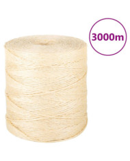 Corde 100 % sisal 2 mm 3000 m | Mobilier & Déco