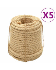Cordes en sisal 5 pcs 20 mm 100 m | Mobilier & Déco