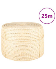 Corde 100 % sisal 10 mm 25 m | Mobilier & Déco