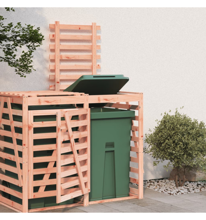 Extension d'abri de poubelle sur roulettes bois Douglas massif | Mobilier & Déco