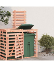 Extension d'abri de poubelle sur roulettes bois Douglas massif | Mobilier & Déco