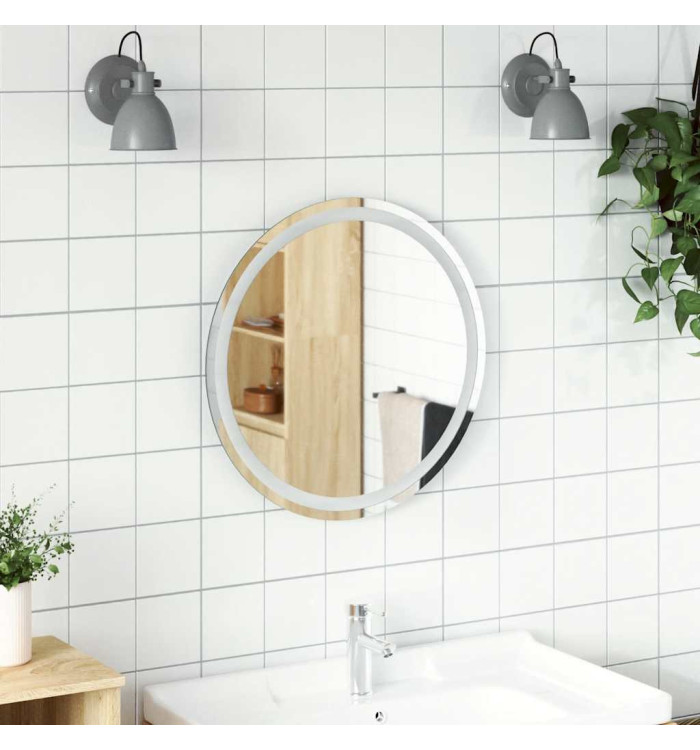 Miroir de salle de bain à LED 60 cm rond | Mobilier & Déco