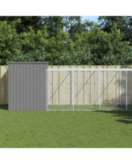 Niche pour chien avec cour gris clair 214x1069x181 cm | Mobilier & Déco