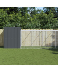 Niche pour chien avec cour anthracite 214x865x181 cm | Mobilier & Déco