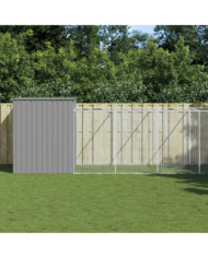 Niche pour chien avec cour gris clair 214x1069x181 cm | Mobilier & Déco