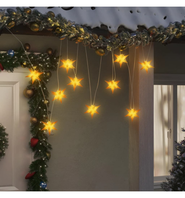 Lumière de Noël 10 LED jaune 10 cm | Mobilier & Déco