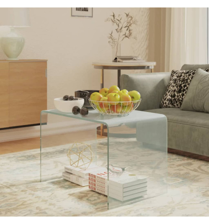 Table d'appoint 40x40x60 cm Verre trempé | Mobilier & Déco