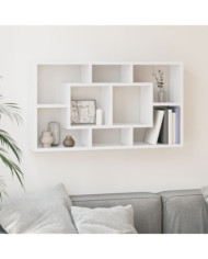 Étagère murale 8 compartiments Blanc brillant | Mobilier & Déco