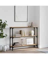 Table console chêne sonoma 100x22,5x75 cm bois d'ingénierie | Mobilier & Déco
