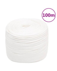 Corde de bateau Blanc complet 8 mm 100 m Polypropylène | Mobilier & Déco