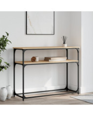 Table console chêne sonoma 100x35,5x75 cm bois d'ingénierie | Mobilier & Déco