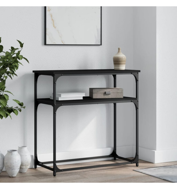 Table console noir 75x35,5x75 cm bois d'ingénierie | Mobilier & Déco