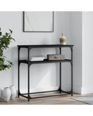 Table console noir 75x35,5x75 cm bois d'ingénierie | Mobilier & Déco