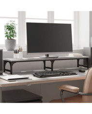 Support de moniteur sonoma gris 105x23x15,5cm bois d'ingénierie | Mobilier & Déco