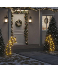 Décoration lumineuse météore de Noël avec piquets 115 LED 89 cm | Mobilier & Déco