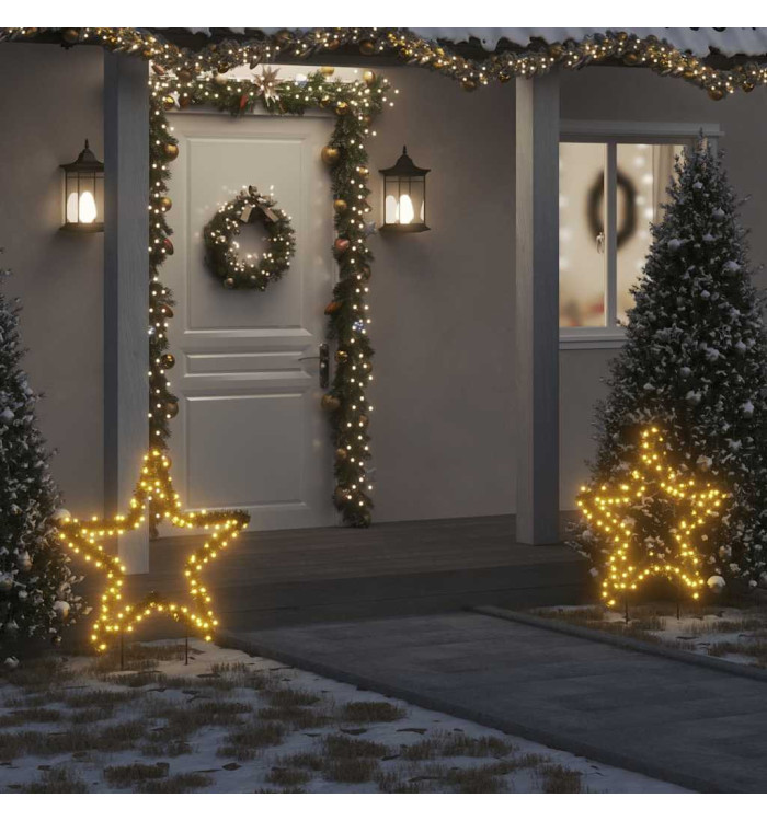 Décoration lumineuse étoile de Noël avec piquets 115 LED 85 cm | Mobilier & Déco