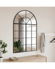 Miroir mural noir 80x120 cm arche fer | Mobilier & Déco