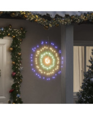 Étoile rayonnante de Noël 140 LED 2 pcs multicolore 17 cm | Mobilier & Déco
