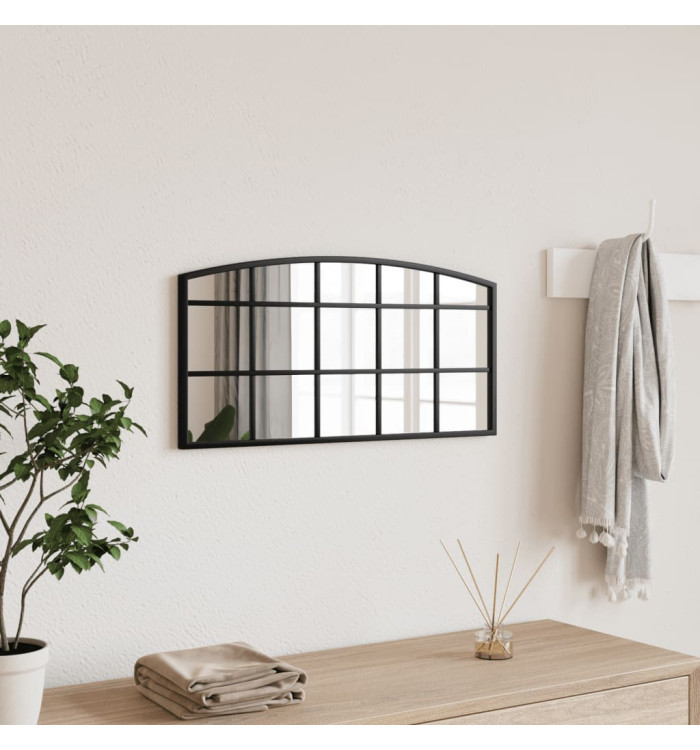 Miroir mural noir 60x30 cm arche fer | Mobilier & Déco