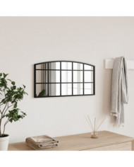 Miroir mural noir 60x30 cm arche fer | Mobilier & Déco