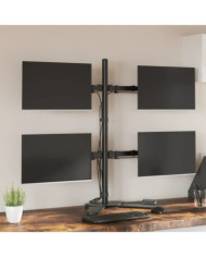 Support de moniteur noir acier VESA 75/100 mm | Mobilier & Déco