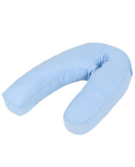 Coussin de grossesse en forme de J 54x(36-43) cm Bleu | Mobilier & Déco