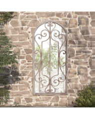 Miroir de jardin Sable 100x45cm Fer pour utilisation extérieure | Mobilier & Déco
