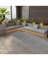 Tapis d'extérieur ARAKIL Noir 80x250 cm PP | Mobilier & Déco