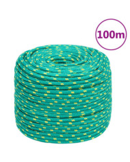 Corde de bateau Vert 8 mm 100 m Polypropylène | Mobilier & Déco