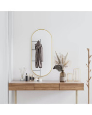 Miroir mural Doré 100x45 cm Ovale | Mobilier & Déco