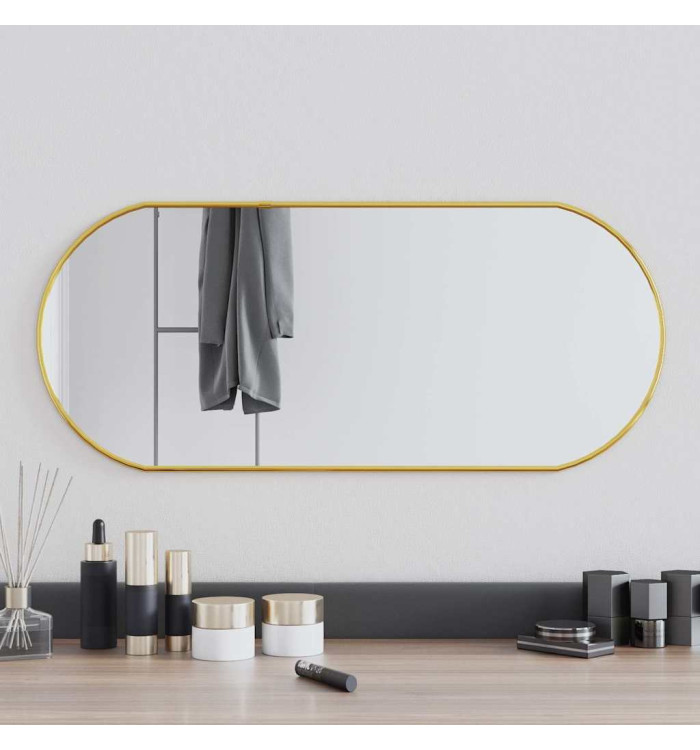 Miroir mural Doré 70x30 cm Ovale | Mobilier & Déco