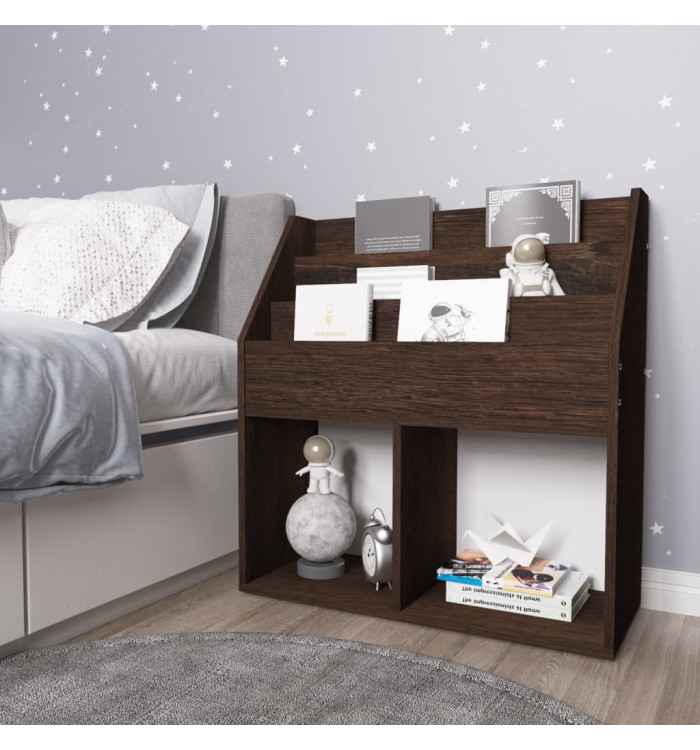Porte-revue pour enfants Chêne fumé Bois d’ingénierie | Mobilier & Déco