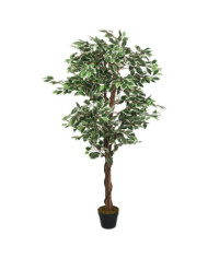 Ficus artificiel 756 feuilles 150 cm vert | Mobilier & Déco
