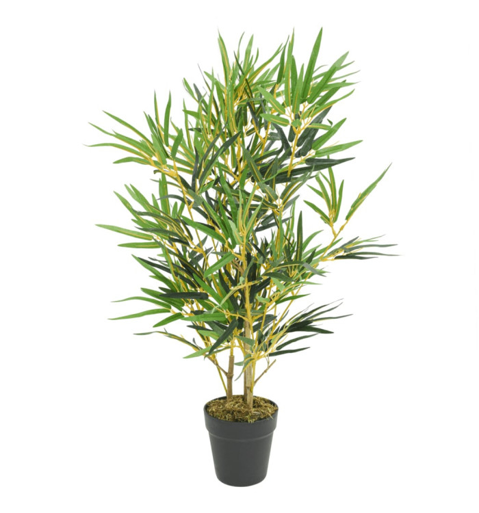 Bambou artificiel 368 feuilles 80 cm vert | Mobilier & Déco