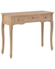 Table de console et coiffeuse avec 3 tiroirs Marron | Mobilier & Déco
