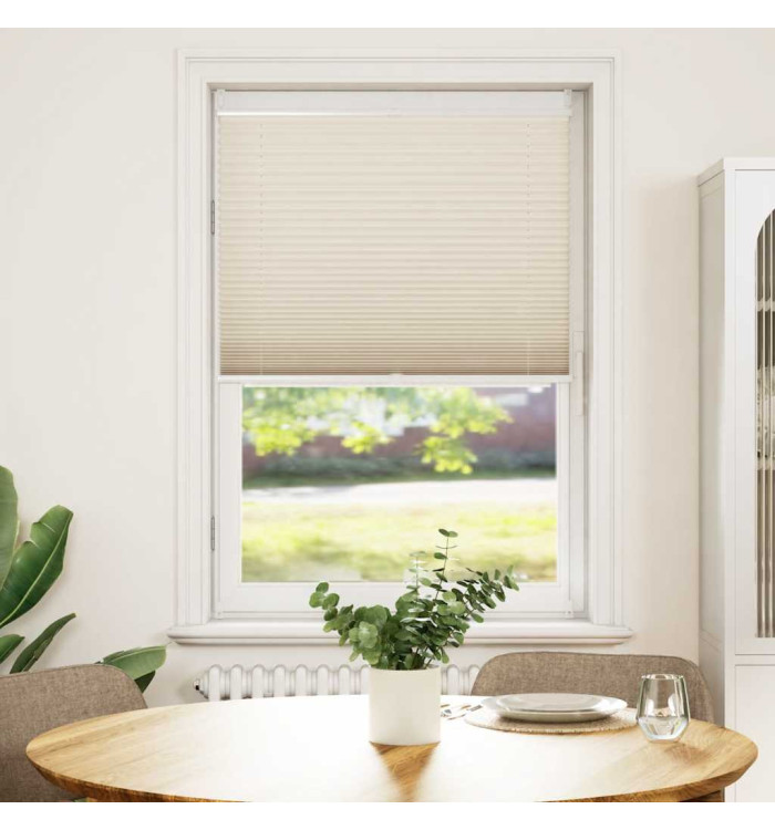Store plissé 80x150 cm Crème | Mobilier & Déco
