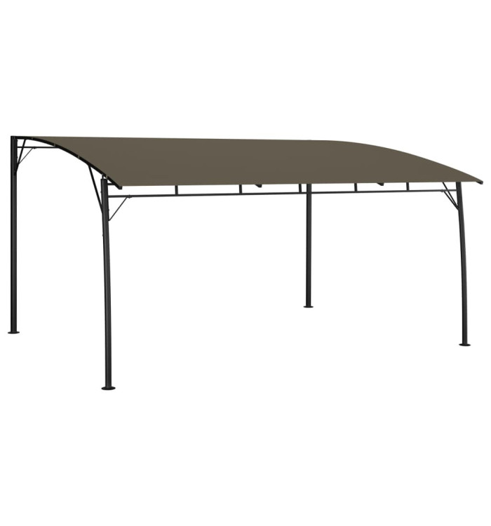 Auvent pare-soleil de jardin 4x3x2,55 m Taupe | Mobilier & Déco