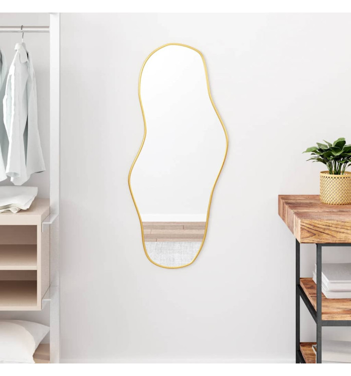 Miroir mural Doré 90x40 cm | Mobilier & Déco