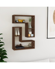 Étagères murales 2 pcs Chêne marron 50x15x50 cm Bois ingénierie | Mobilier & Déco