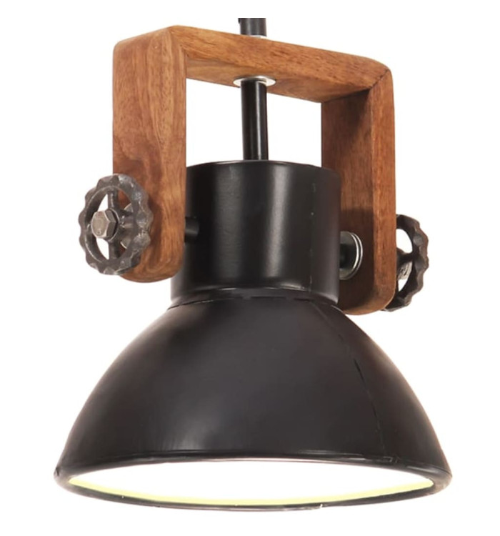 Lampe suspendue industrielle 25 W Noir Rond 19 cm E27 | Mobilier & Déco