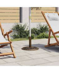 Socle de parasol Bronze 44x44x31 cm Fonte | Mobilier & Déco