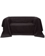 Housse de canapé Micro-suède Marron 270x350 cm | Mobilier & Déco