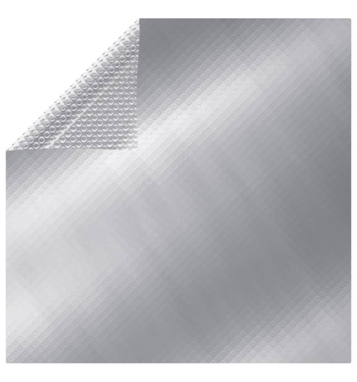 Couverture de piscine rectangulaire 500x300 cm PE Argenté | Mobilier & Déco