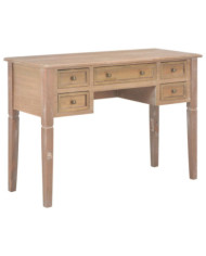Bureau Marron 109,5 x 45 x 77,5 cm Bois | Mobilier & Déco