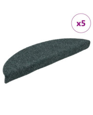 Tapis autoadhésifs de marches 5 pcs Vert 56x17x3 cm Aiguilleté | Mobilier & Déco