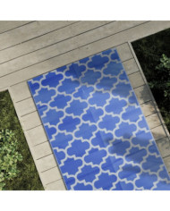 Tapis d'extérieur ARAKIL bleu 80x150 cm PP | Mobilier & Déco